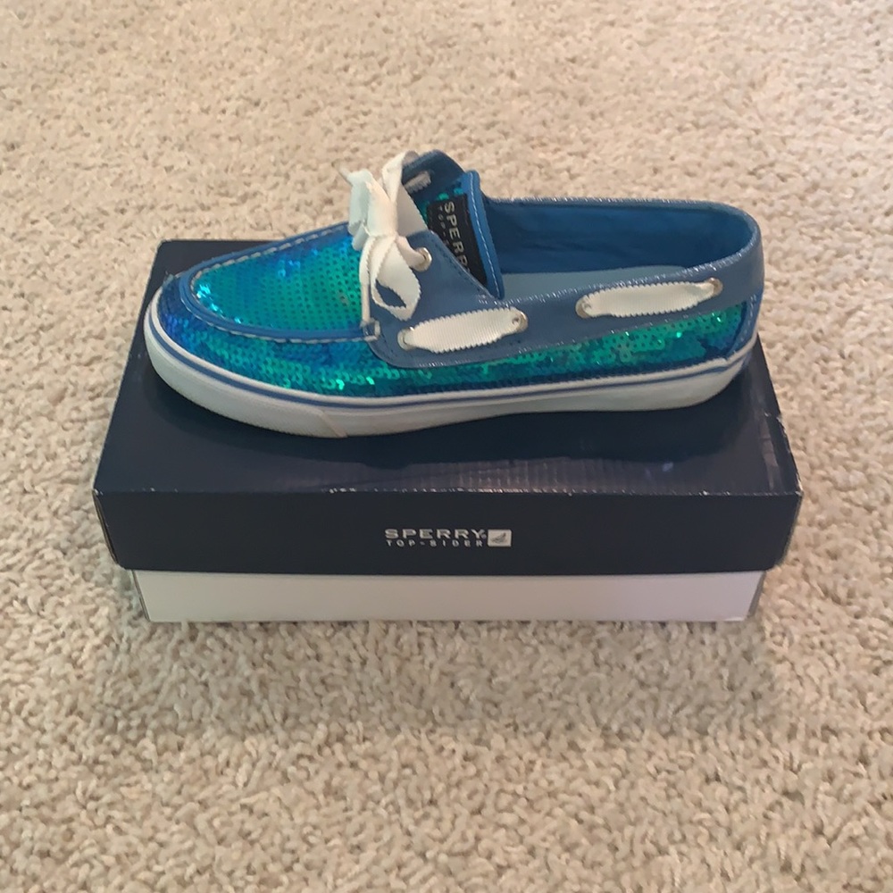Blue sequin Sperry - Picture 2 of 3